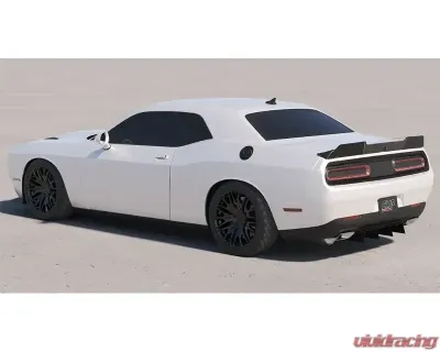 Evans Motorsport Performance Aluminum Wicker Bill Add-On With Gurney Flap Dodge Charger 2015-2024 - EMP-CHL-WICK-01