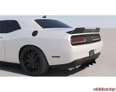 Evans Motorsport Performance Aluminum Wicker Bill Add-On With Gurney Flap Dodge Charger 2015-2024 - EMP-CHL-WICK-01