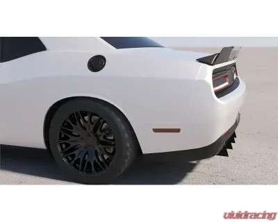 Evans Motorsport Performance Aluminum Wicker Bill Add-On With Gurney Flap Dodge Charger 2015-2024 - EMP-CHL-WICK-01