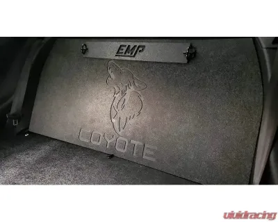 Evans Motorsport Performance Lightweight Racer Rear Seat Delete Kit With Coyote Engraving Ford Mustang 2015-2023 - EMP-MRSD-S550-COY