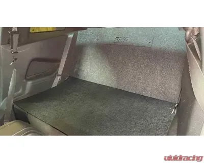 Evans Motorsport Performance Rear Seat Delete Kit With Carpet Facing Trunk Only Ford Mustang 2005-2014 - EMP-S197SD-CPT-BK