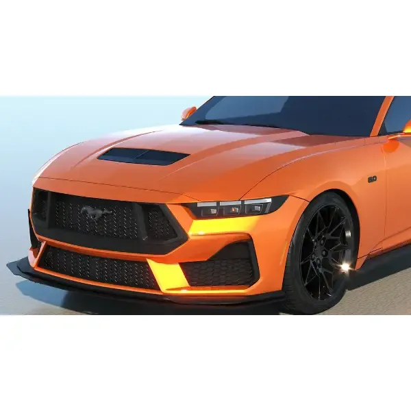 Evans Motorsport Performance ABS Front Air Splitter w/o Winglet  Ford Mustang GT | EcoBoost 2024+ - EMP-S650FRNTSPLT-ABS-NW
