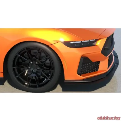 Evans Motorsport Performance ABS Front Air Splitter w/o Winglet  Ford Mustang GT | EcoBoost 2024+ - EMP-S650FRNTSPLT-ABS-NW