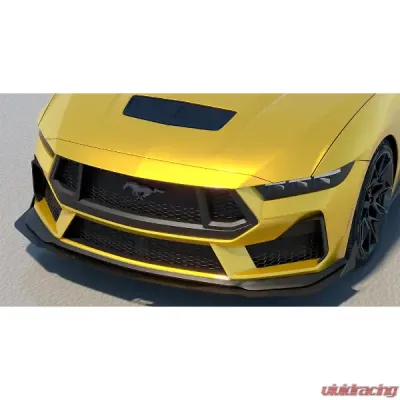 Evans Motorsport Performance ABS Front Air Splitter w/ Winglet  Ford Mustang GT | EcoBoost 2024+ - EMP-S650FRNTSPLT-ABS-W
