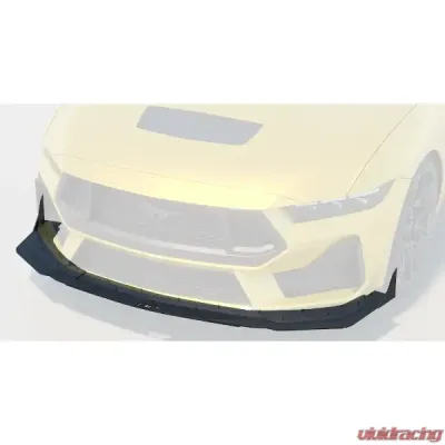 Evans Motorsport Performance ABS Front Air Splitter w/ Winglet  Ford Mustang GT | EcoBoost 2024+ - EMP-S650FRNTSPLT-ABS-W