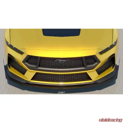 Evans Motorsport Performance ABS Front Air Splitter w/ Winglet  Ford Mustang GT | EcoBoost 2024+ - EMP-S650FRNTSPLT-ABS-W