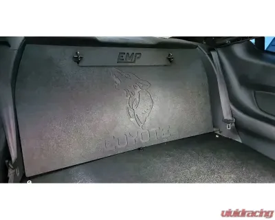 Evans Motorsport Performance Lightweight Racer Rear Seat Delete Kit With Coyote Engraving Ford Mustang 2024+ - EMP-S650SD-COY