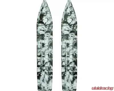 Slydog 8 Inch White Black Swirl Powerhound Ski - PH8SWRWHTBLK