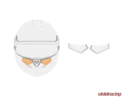 SCHUBERTH Racing LT&RT Clear Chin Vents - SH A-CHIN VENT 8095