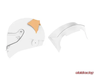 SCHUBERTH Racing Transparent Top Rear Spolier - SH A-REAR SPLR 8091
