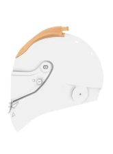 SCHUBERTH Racing Small Connector Clear Flat SP1 Top Air                                     - SH A-TPFLT SM 8099 - Image 2