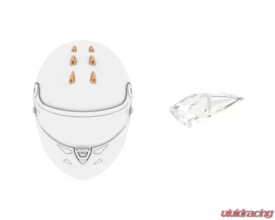 SCHUBERTH Racing 6 Top Ventilation Scoops - SH A-VENT SCPS 8100