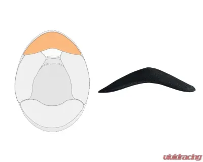 SCHUBERTH Racing Fabric Under Chin Wind Flap - SH A-WD 12149