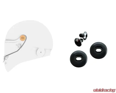 SCHUBERTH Racing Visor Mount Kit w/ 2 pcs Silver Screws - SH V-MCH-SLVSC 8053