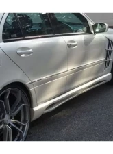 Carbonado FRP WI Style Side Skirts Mercedes Benz W203 C-Class 2001-2007                                     - 1111WI - Image 2