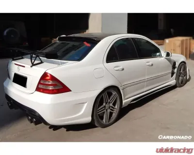 Carbonado FRP WI Style Side Skirts Mercedes Benz W203 C-Class 2001-2007 - 1111WI