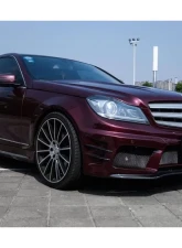 Carbonado PCF P Style Side Skirts Mercedes Benz C Class W204 Sedan 2008-2014                                     - PCF1113PD - Image 11