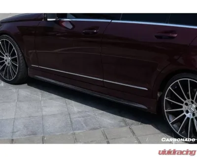 Carbonado PCF P Style Side Skirts Mercedes Benz C Class W204 Sedan 2008-2014 - PCF1113PD