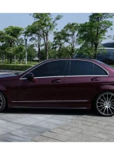 Carbonado PCF P Style Side Skirts Mercedes Benz C Class W204 Sedan 2008-2014                                     - PCF1113PD - Image 9