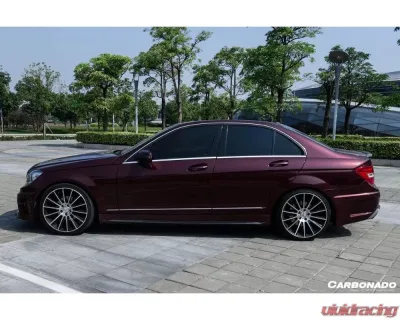 Carbonado PCF P Style Side Skirts Mercedes Benz C Class W204 Sedan 2008-2014 - PCF1113PD