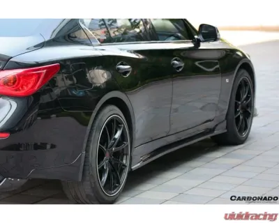 Carbonado CFRP SN Style Side Skirts Infiniti Q50 Sedan 2014-2017 - CF1244SN