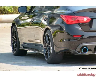 Carbonado CFRP SN Style Side Skirts Infiniti Q50 Sedan 2014-2017 - CF1244SN