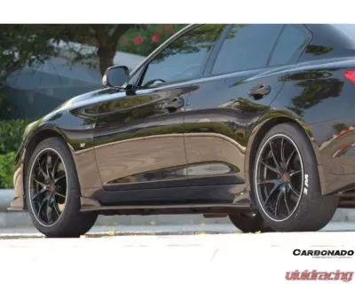 Carbonado CFRP SN Style Side Skirts Infiniti Q50 Sedan 2014-2017 - CF1244SN