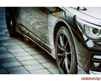 Carbonado CFRP SN Style Side Skirts Infiniti Q50 Sedan 2014-2017 - CF1244SN