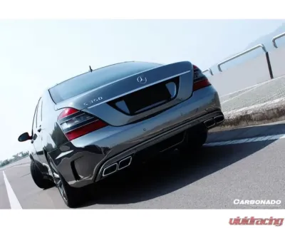 Carbonado FRP BK Style Rear Bumper Mercedes Benz S Class W221 2007-2013 - 3199BK