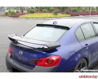 Carbonado CFRP BS Style Roof Spoiler for Infiniti G25/G35/G37 Sedan 2007-2013 - CF3504BS.RS