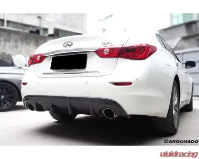 Carbonado FGCF SN Style Rear Lip Infiniti Q50 Sedan 2014-2017 - FGCF3506SN.RD