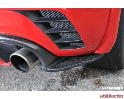 Carbonado FGPCF Rz Style Rear Bumper (Dual Exhaust) Volkswagen Golf 6 R20 GTI 2010-2013 - FGPCF3820RZR-2