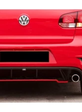 Carbonado FGPCF Rz Style Rear Bumper (Dual Exhaust) Volkswagen Golf 6 R20 GTI 2010-2013                                     - FGPCF3820RZR-2 - Image 5
