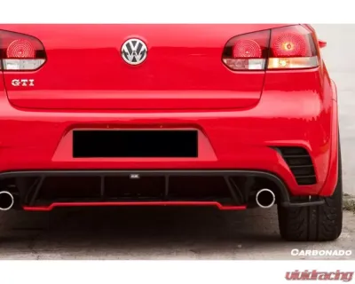 Carbonado FGPCF Rz Style Rear Bumper (Dual Exhaust) Volkswagen Golf 6 R20 GTI 2010-2013 - FGPCF3820RZR-2