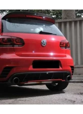 Carbonado FGPCF Rz Style Rear Bumper (Dual Exhaust) Volkswagen Golf 6 R20 GTI 2010-2013                                     - FGPCF3820RZR-2 - Image 6
