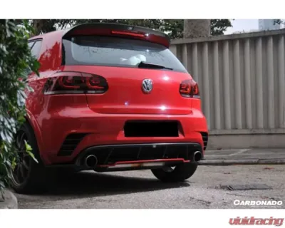 Carbonado FGPCF Rz Style Rear Bumper (Dual Exhaust) Volkswagen Golf 6 R20 GTI 2010-2013 - FGPCF3820RZR-2