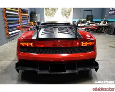 Carbonado Carbonado CFRP STO Style Trunk Spoiler for Lamborghini Gallardo 2004-2014 - CF5555STO.W