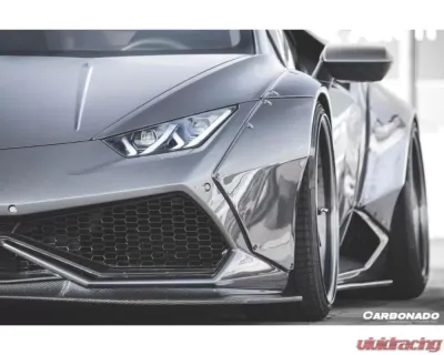 Carbonado CFRP DE Style Front Lip Lamborghini Huracan LP610 2015-2020 - CF5556LB-FL