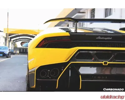 Carbonado CFRP LP610 Style Carbon Rear Bumper Grill Lamborghini Huracan LP610 2015-2020 - CF5556OEM-RBG