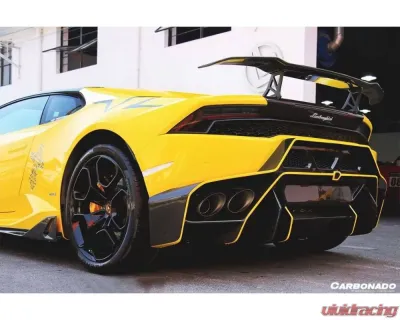 Carbonado CFRP LP610 Style Carbon Rear Bumper Grill Lamborghini Huracan LP610 2015-2020 - CF5556OEM-RBG