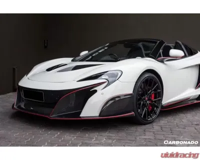 Carbonado Carbonado DRYPCF 675LT Style Partial Front Bumper for McLaren 650S 2014-2017 - DRYPCF8003BKSS675-2.FB