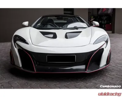 Carbonado Carbonado DRYPCF 675LT Style Partial Front Bumper for McLaren 650S 2014-2017 - DRYPCF8003BKSS675-2.FB