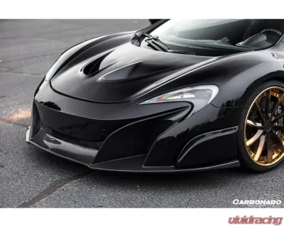 Carbonado Carbonado DRYPCF 675LT Style Partial Front Bumper for McLaren 650S 2014-2017 - DRYPCF8003BKSS675-2.FB