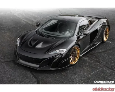 Carbonado Carbonado DRYPCF 675LT Style Partial Front Bumper for McLaren 650S 2014-2017 - DRYPCF8003BKSS675-2.FB
