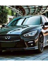 Carbonado Front Lip Spoiler for Infiniti Q50 Sedan 2014-2017, Carbon Fiber Finish                                     - FGCF8346SN.FL - Image 12
