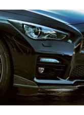 Carbonado Front Lip Spoiler for Infiniti Q50 Sedan 2014-2017, Carbon Fiber Finish                                     - FGCF8346SN.FL - Image 8