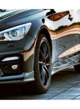 Carbonado Front Lip Spoiler for Infiniti Q50 Sedan 2014-2017, Carbon Fiber Finish                                     - FGCF8346SN.FL - Image 9