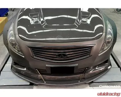 Carbonado CFRP BKSS Style Front Lip Infiniti G25 | G37 Sedan 2010-2013 - CF8347BKSS-FL