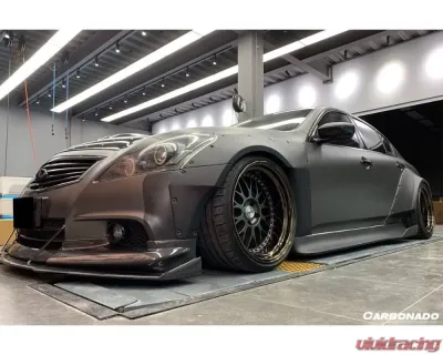 Carbonado CFRP BKSS Style Front Lip Infiniti G25 | G37 Sedan 2010-2013 - CF8347BKSS-FL