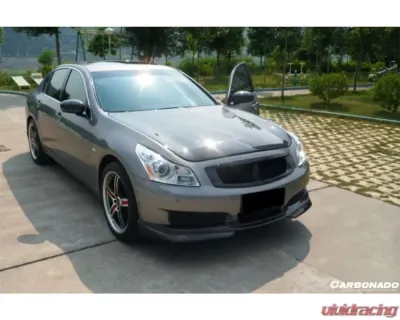CARBONADO Carbonado CFRP JP Style Front Lip for Infiniti G35/G37 Sedan 2007-2009 - CF8348JP.L